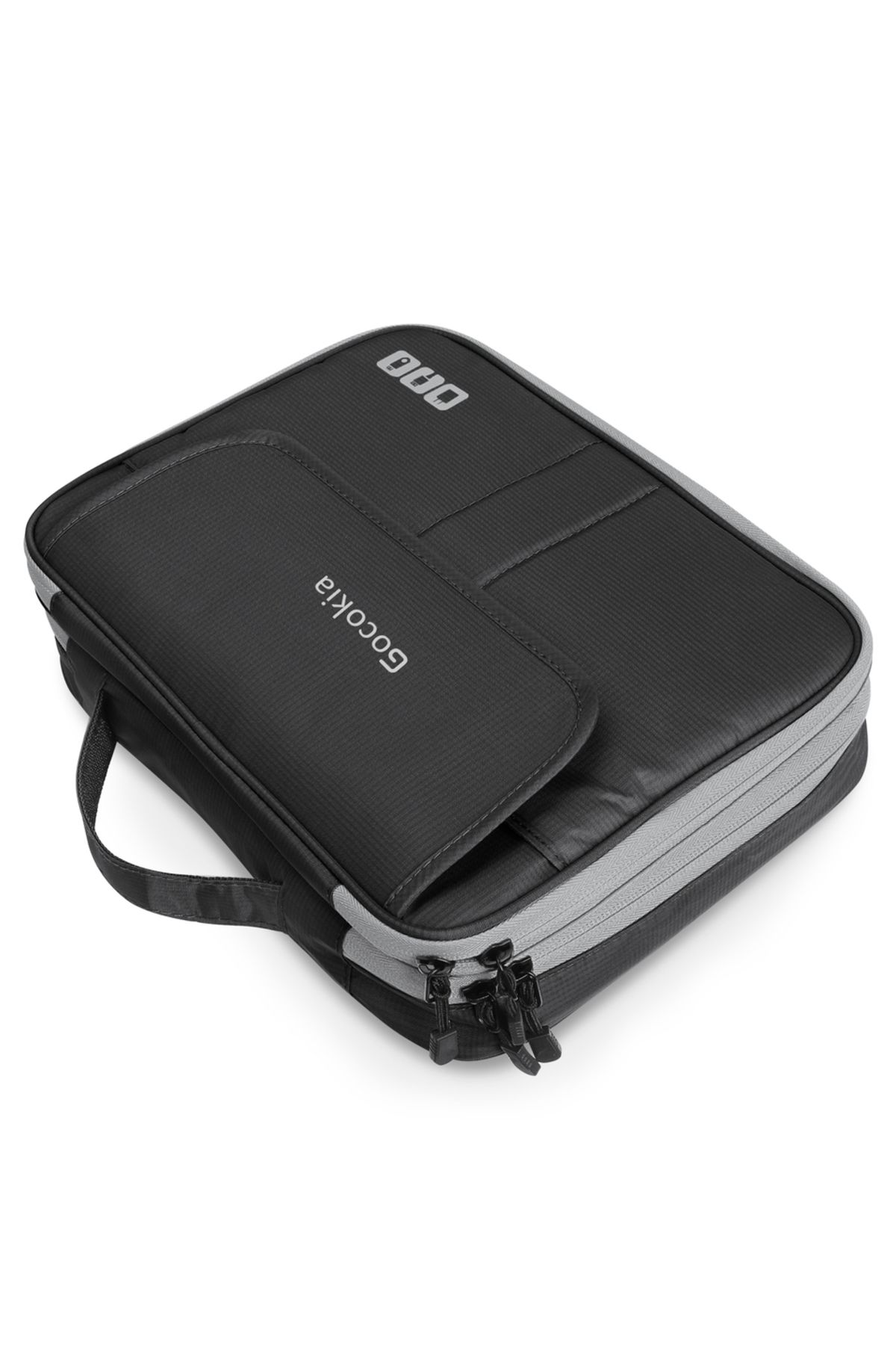 Choice-Black Double Layers Large Capacity Travel Electronic Accessories Organizer Bag, Travel Gadget Carry 1