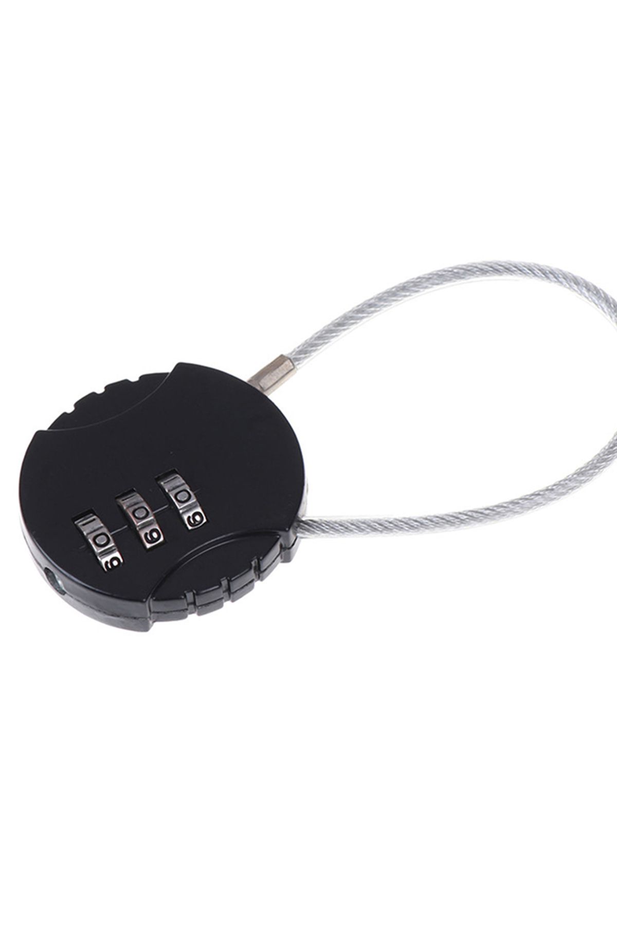 Choice-Black 3 Dial Digit Password Combination Padlock Suitcase Luggage Metal Code Lock Mini Coded Keyed An 1