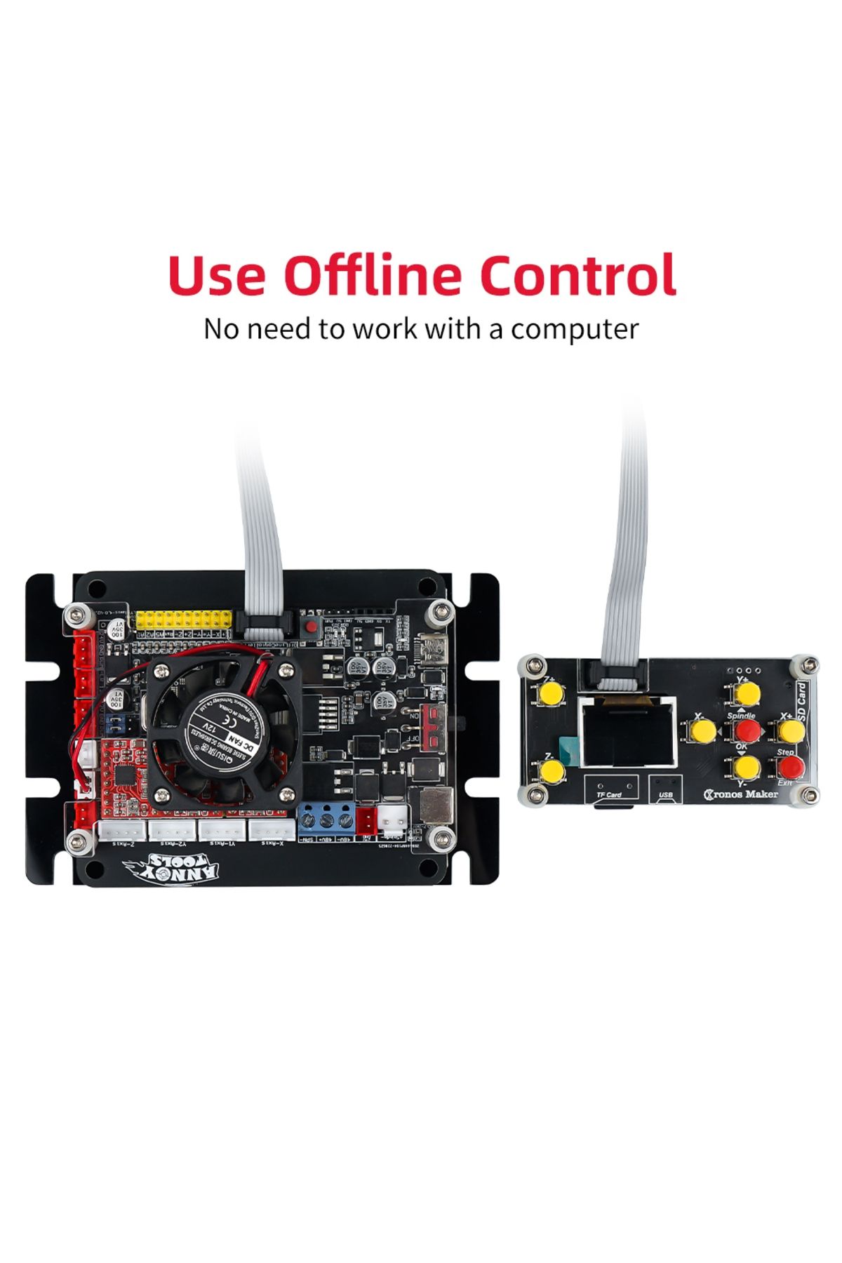 LUNYEE-1.8 Inch Grbl Offline Controller Board 3 Axis Offline Cnc Controller For 3018pro 1610/2418/3018 Engr 3