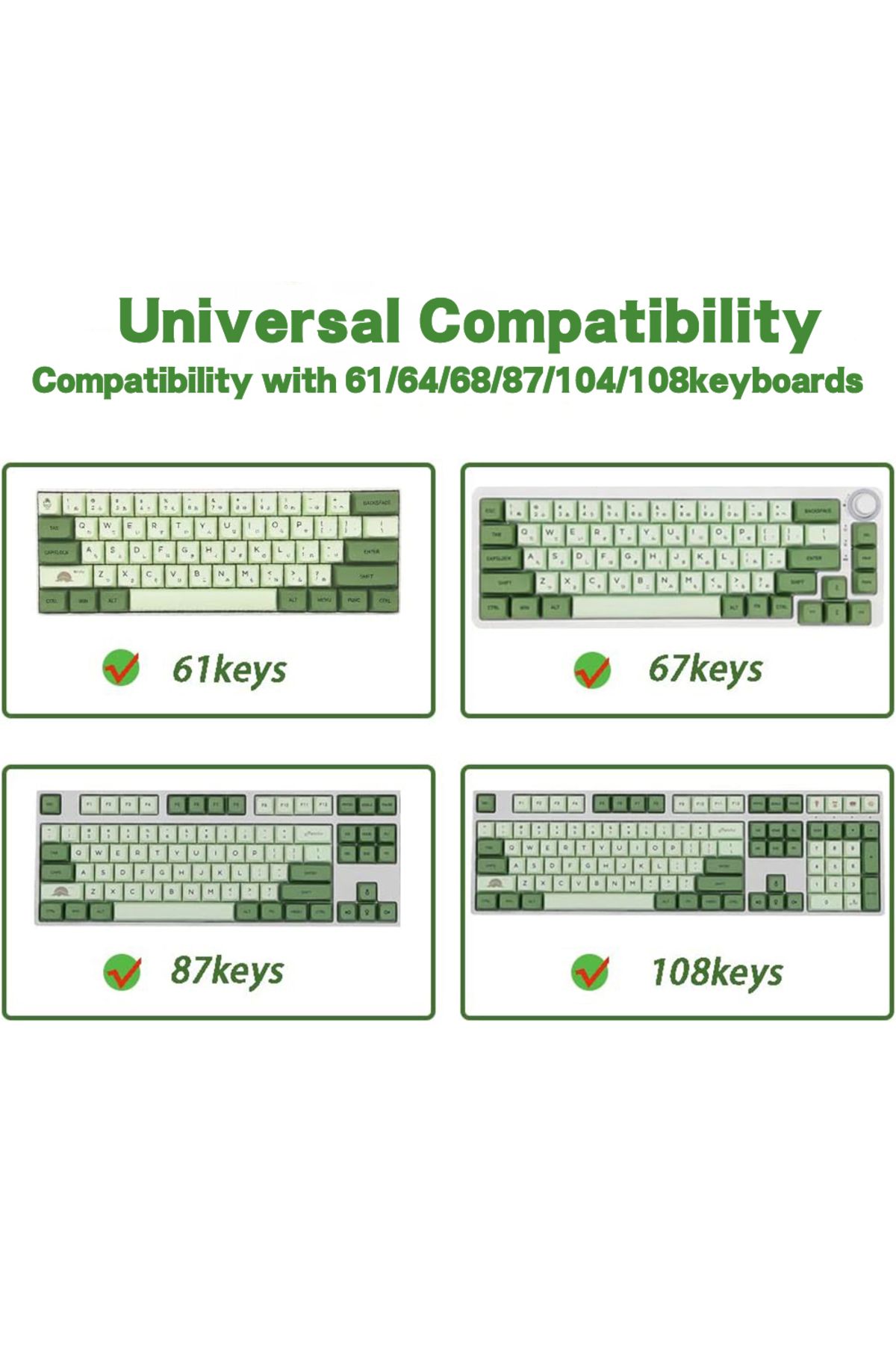 Romoral-PBT Keycaps 123Keys XDA Profile Personalized Korean English Russian KeyCap For Cherry MX 104/87/6... 5