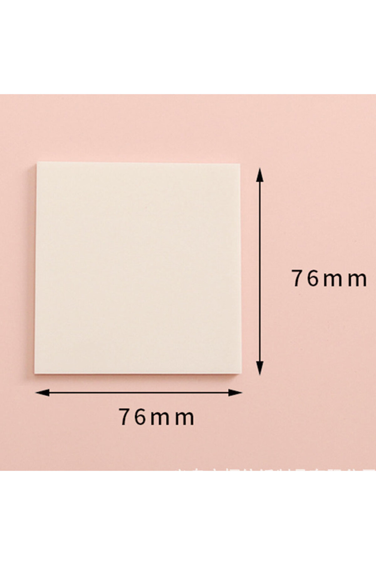 STONEGO-Style A Size M 50 Sheets/pad Transparent Sticky Notes Pad Waterproof Self-adhesive Clear Memo Messag 1