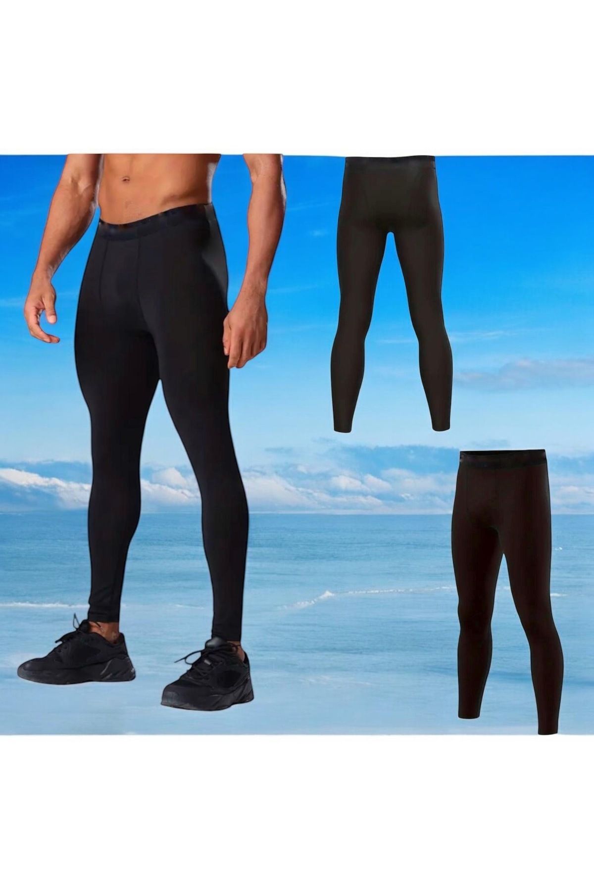 Gök Sports-Long Thermal Athlete Tights - for Football, Basket, Running and Long Running 2