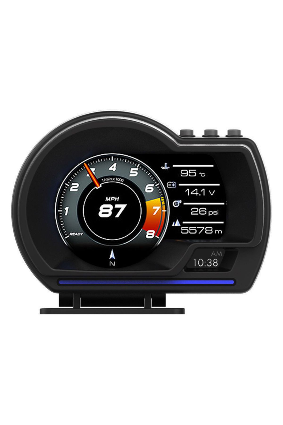 Choice-شاشة عرض رقمية على الزجاج الأمامي Obd2 GPS تحذير السرعة شاشة عرض أمامية ذكية مقياس سرعة السيارة Hud. 1