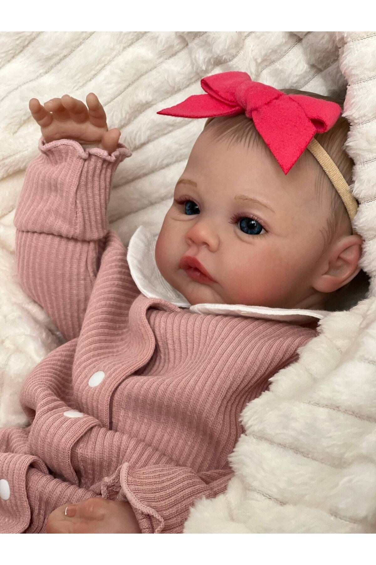 Choice-دمية طفل حديث الولادة مقاس 49 سم Npk 19 بوصة من Meadow Reborn Baby Doll صورة حقيقية مصنوعة يدويًا بجلد ثلاثي الأبعاد مطلي 4