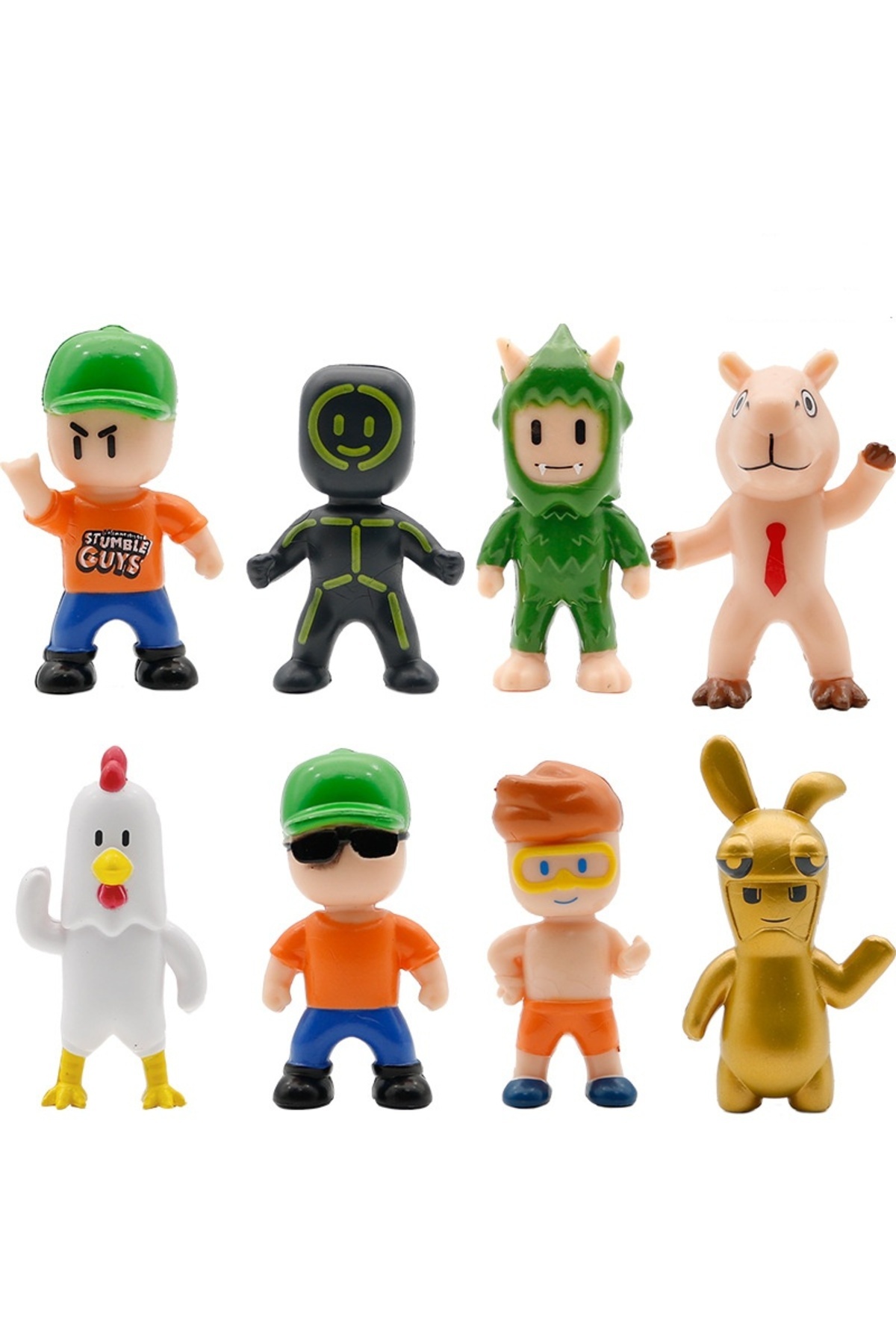 Choice-8Pcs/Set Anime Stumble Guys Action Figure Kawaii Toys PVC Game Model Statue Set Multiplayer Type ... 2