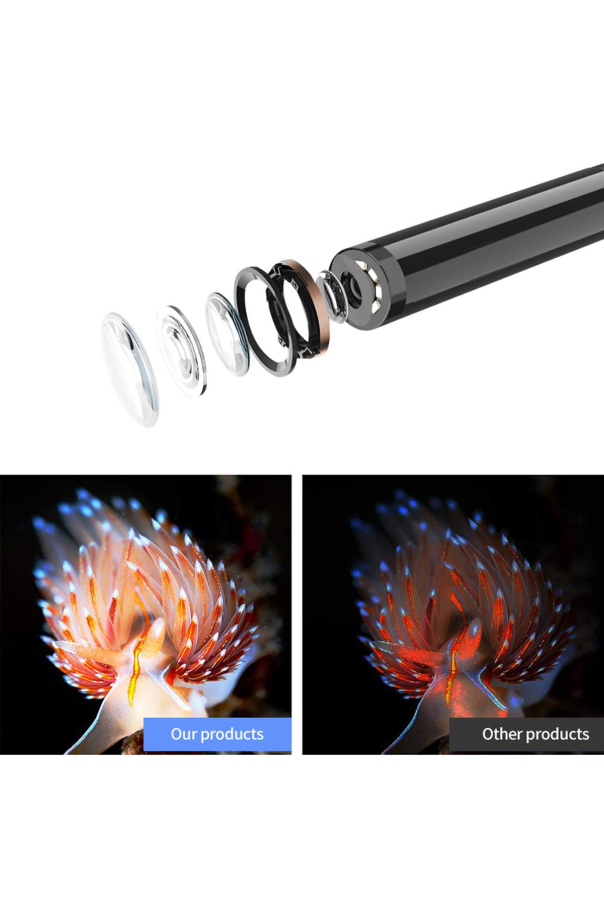 Choice-Endoscope Camera USB-C Borescope Inspection Camera with 6 LED Lights Flexible Waterproof Snake Ca... 4
