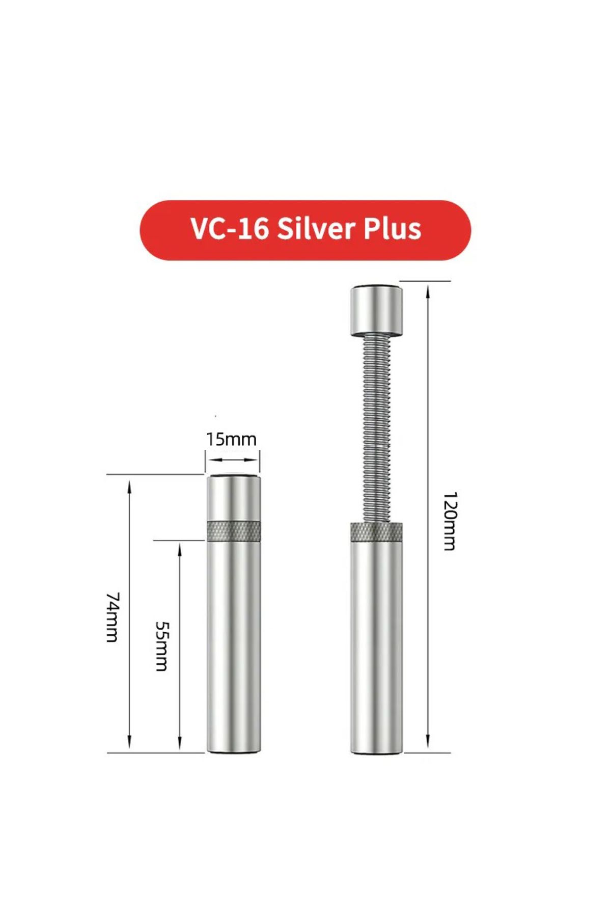 TEUCER-Gc-16 Plus-silver Vc-16 Graphics Card Gpu Holder Vertical Telescopic Rotating Stand Magnetic 1