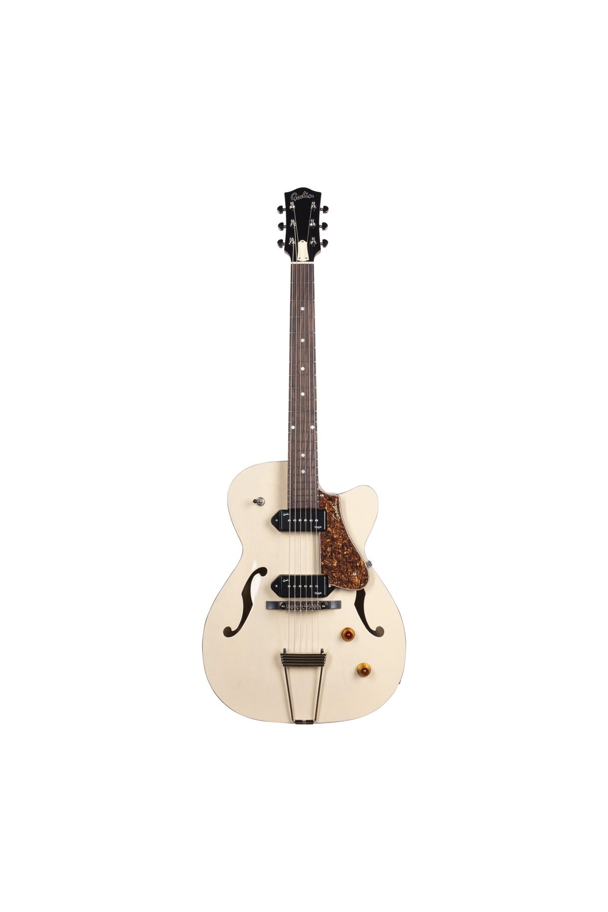 Godin 5th Ave TL Kingpin P90 HG Elektro Gitar (Ozark Cream)