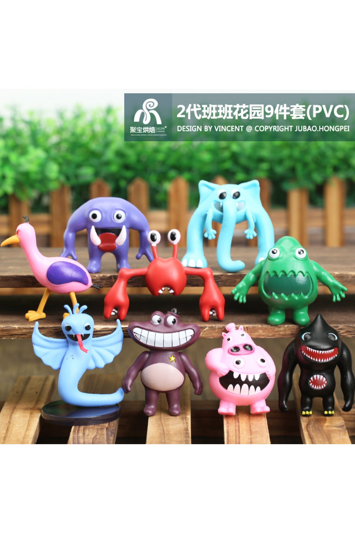 Choice-9pcs/set Garten of Banban Action Figure Toys PVC Game Nabnab Hunter Tim Silent Steve Plushies Dol... 3