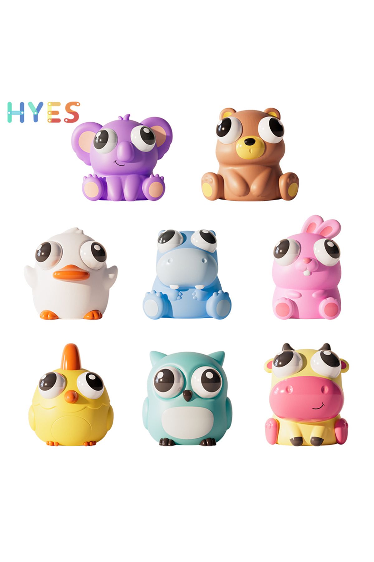 Choice-Pop Eye Squeeze Cartoon Animal Sensory Toys Fun Novetly Fidget Stress Relief Anxiety Eyeball Boun... 8