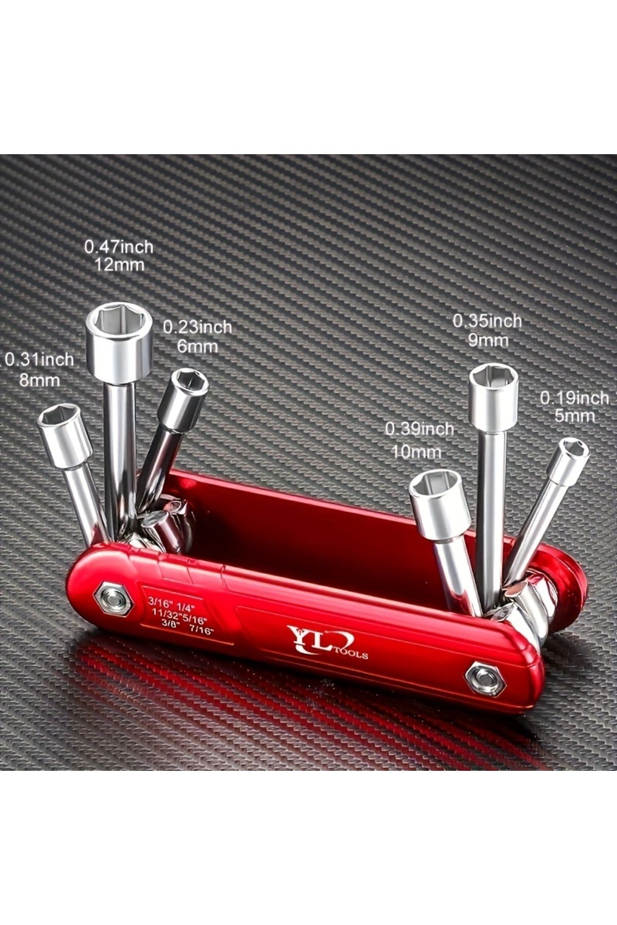 NIUXIANG-Socket Wrench Portable Sleeve Tool Combos Set, Folding Socket Wrench, Multifunction Household Tools, 6