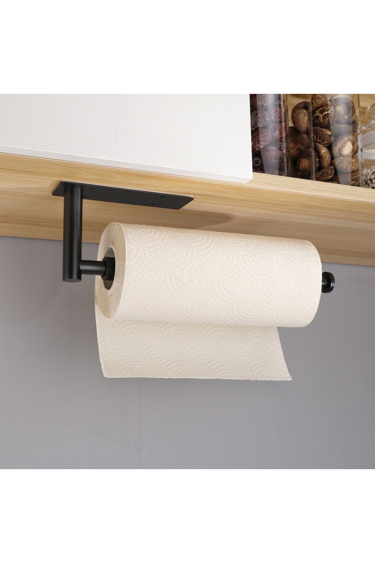 Choice-Paper Roll Holder Wall Mounted Kitchen Organizer Stainless Steel Cling Film Holder Installation T... 4