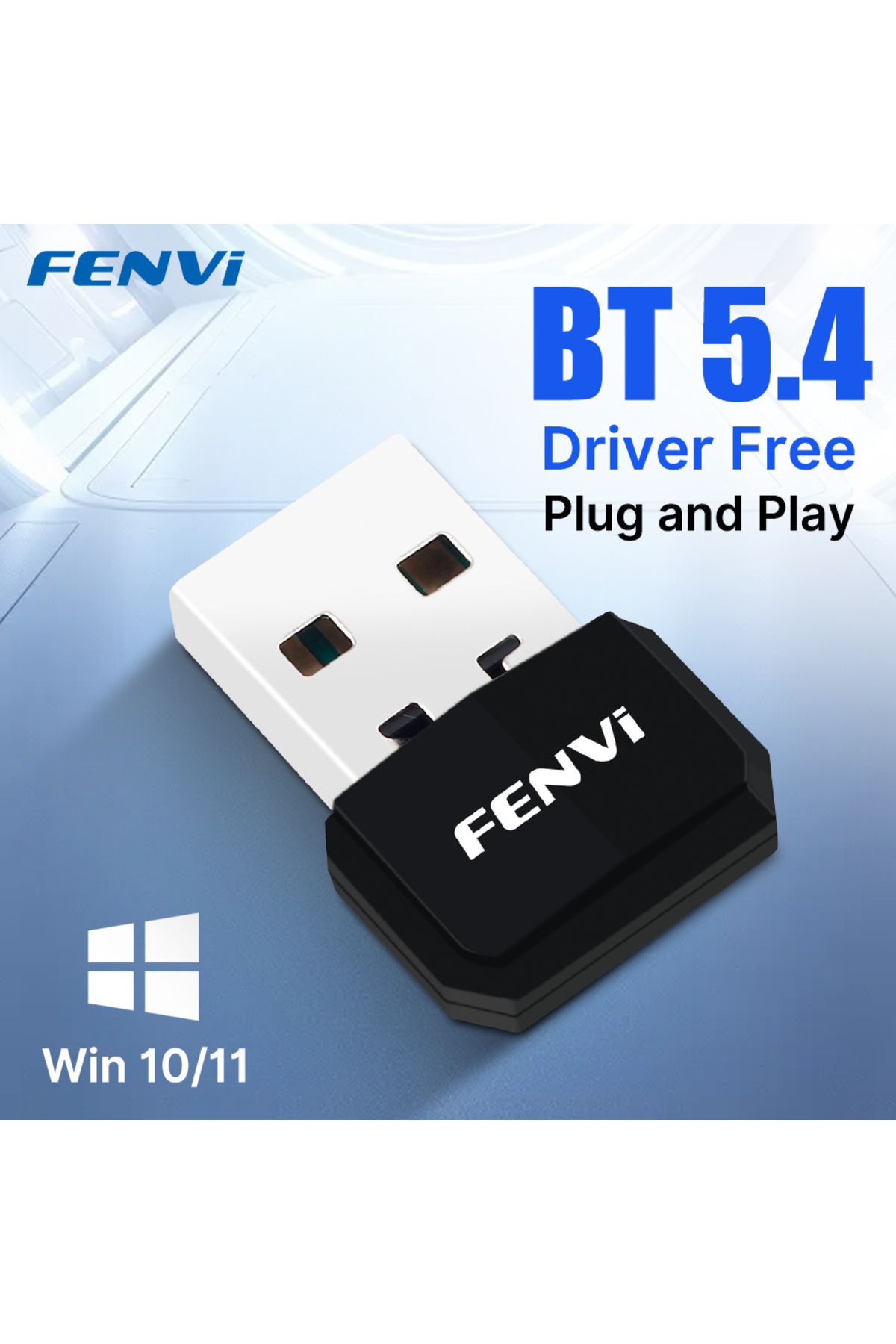 fenvi-Black Usb Blue-tooth 5.4 Dongle Adapter Wireless Driver Free For Pc Mouse Keyboard Music Audio 1