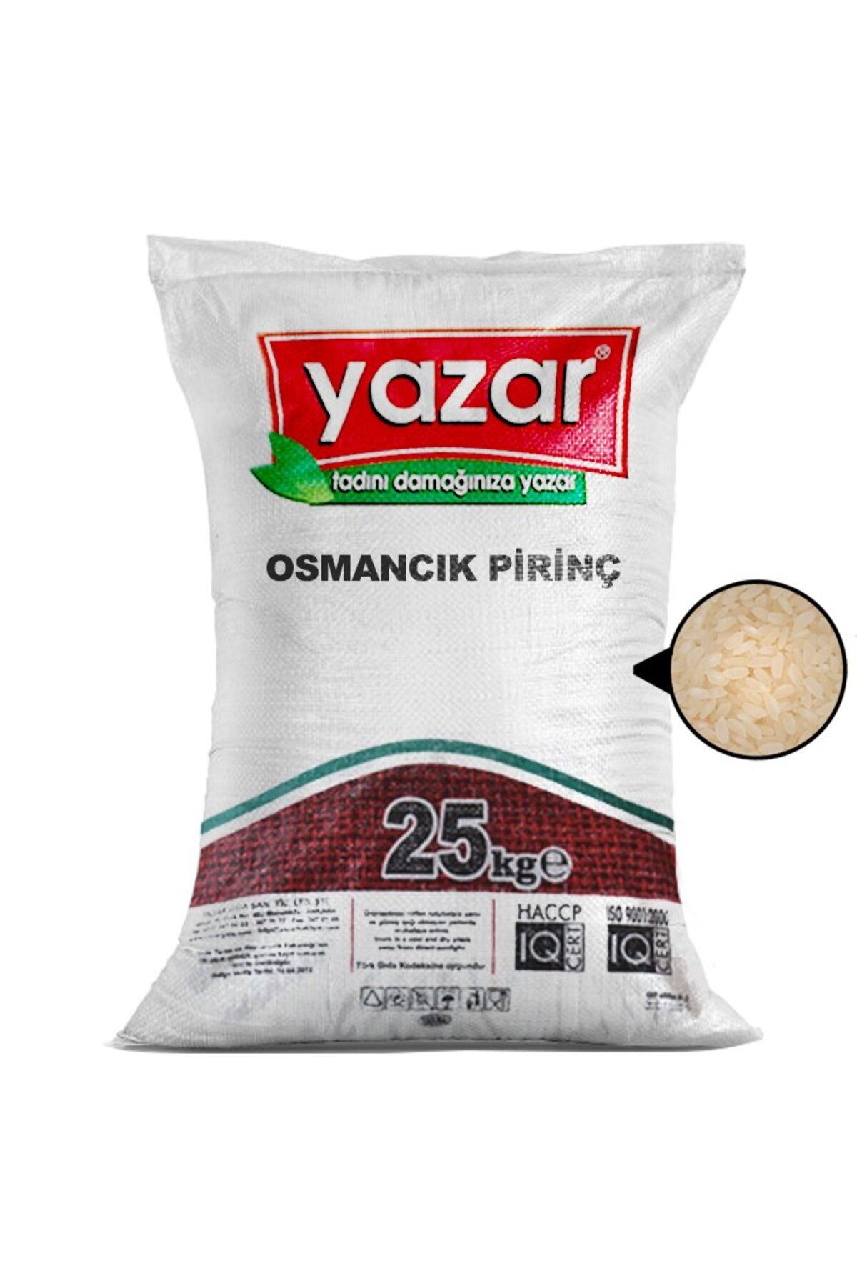 YAZAR Bakliyat Osmancık Pirinç 25 Kg.