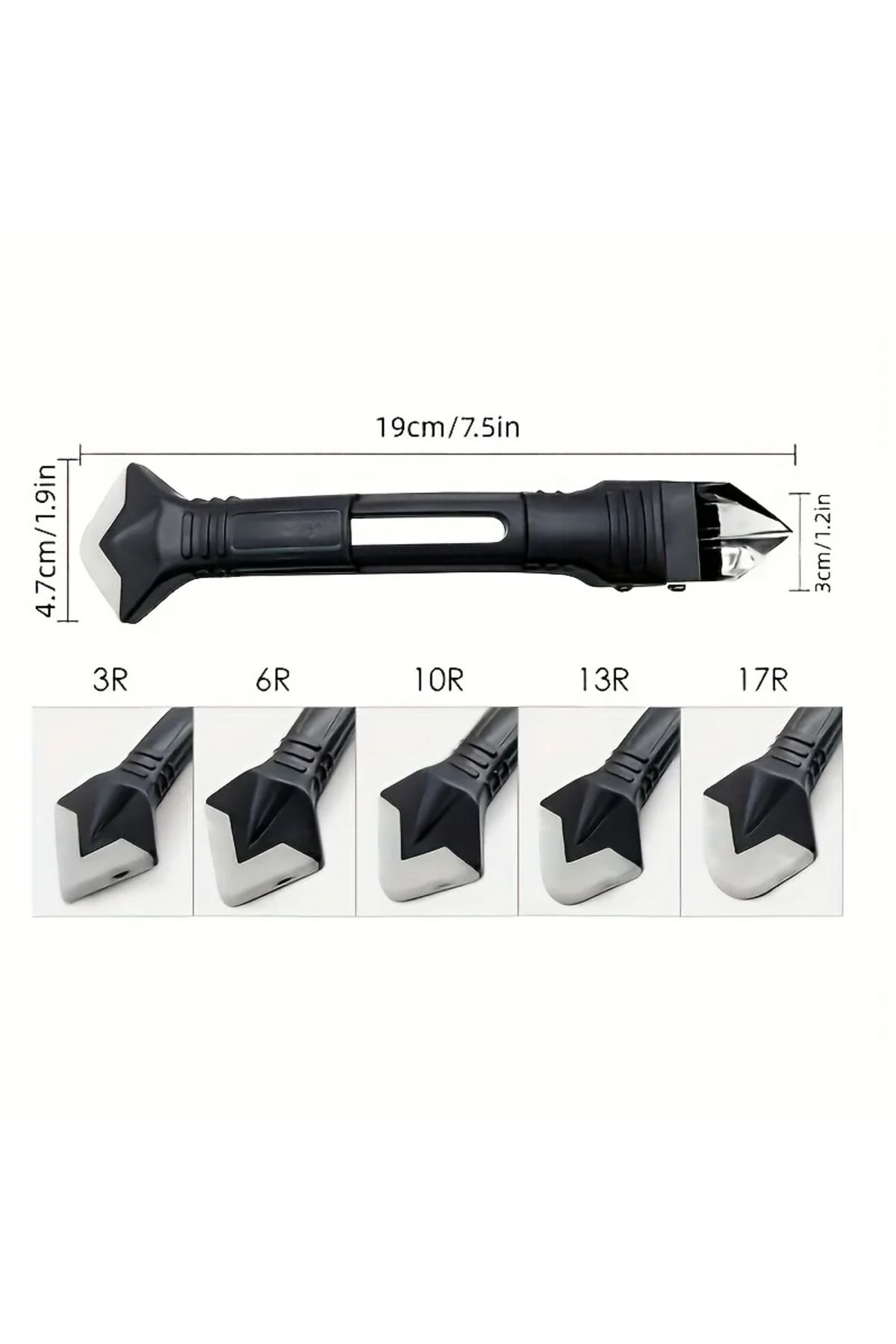 Choice-5 in 1 Silicone Caulking Tool 5 in 1 Multi-function Scraper Tool Grout and Caulk Removal Tool for Ba 1