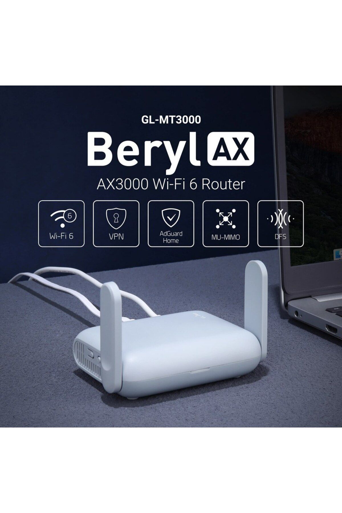 Choice-Package 1 Gl-mt3000-eu Uk Us Gl.inet Beryl Ax Mt3000 Pocket-sized Wi-fi 6 Wireless Travel Gigabit Ro 1