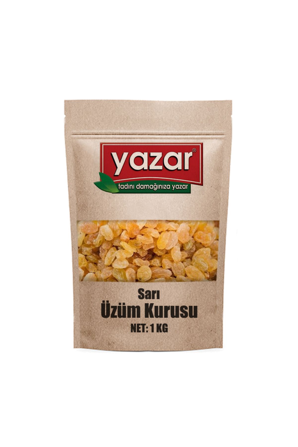 YAZAR Kuruyemiş Sarı Üzüm Kurusu 1 Kg