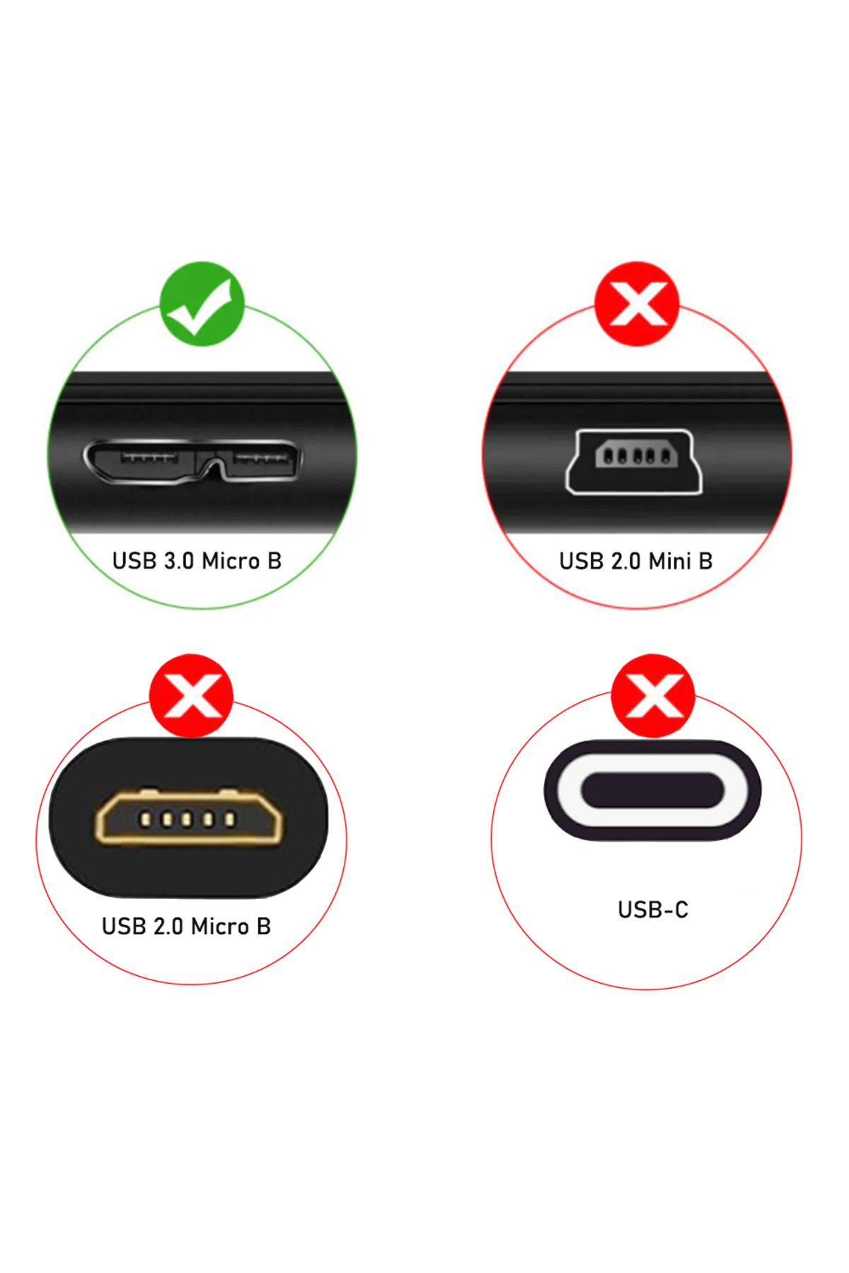 Choice-USB Hard Drive Cable USB 3.0 Micro B Cable for External HDD USB 3.0 Data Cord for WD Hitachi Laci... 5