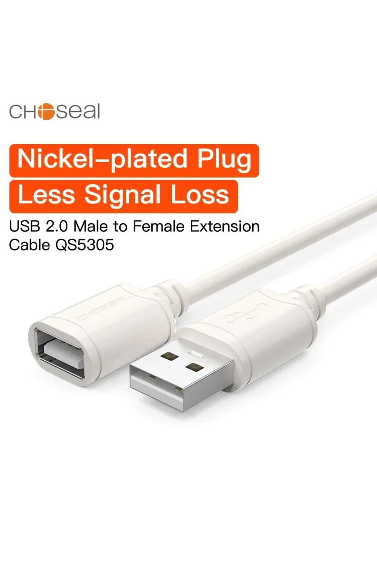 Choice-CHOSEAL USB 2.0 Extension Cable AM/AF For TV Laptop PC Keyboard High Speed USB Data Cable 2
