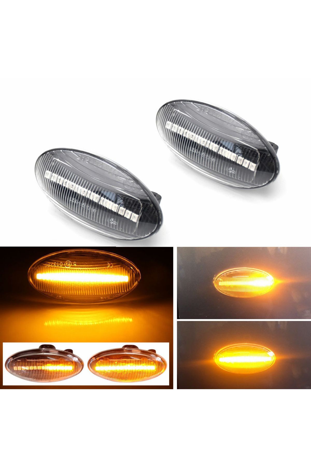 Choice-For Suzuki Swift Jimmy Vitara SX4 Alto Turn Signal Light LED Car Dynamic Side Marker Flowing Wate... 3