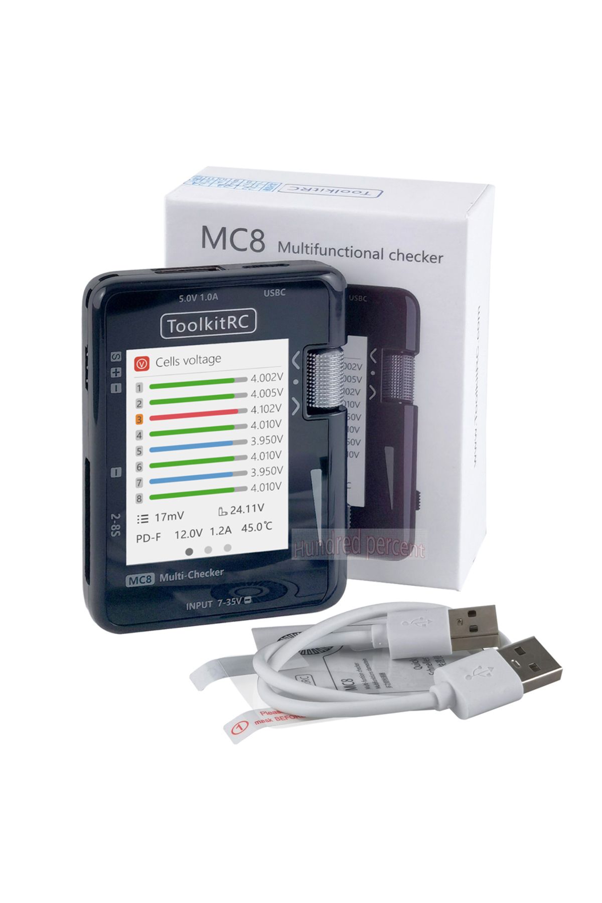 Choice-Mc8 Toolkitrc Mc8 Sc100 Mini Size Cell Checker 32 Bit Battery Multi-checker Pwm Output Ppm Sbus Read 1