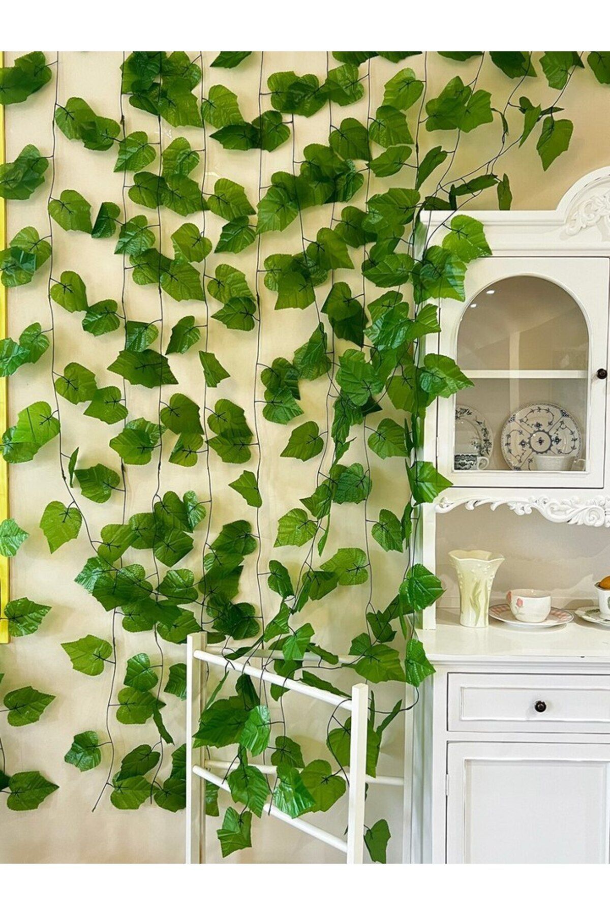 Choice-6pcs/7pcs/9pcs Ivy Simulation Vine Green Plant Vine Home Decoration Shade Green Strip Decoration ... 1