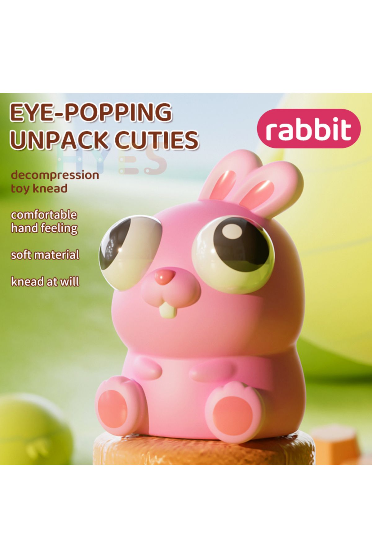 Choice-Pop Eye Squeeze Cartoon Animal Sensory Toys Fun Novetly Fidget Stress Relief Anxiety Eyeball Boun... 1