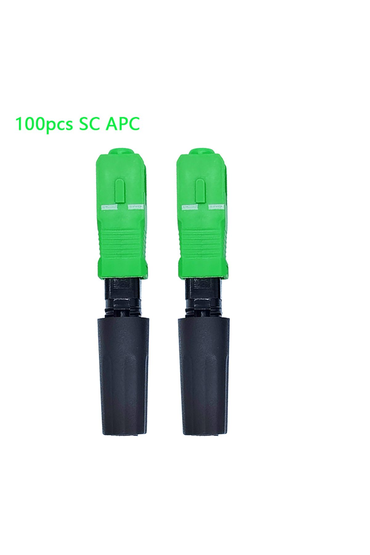 Choice-100pcs Sc Apc Ftth Embedded Fiber Optic Fast Connector Sc Apc Single Mode Fiber Optic Adapter Sc Up 1