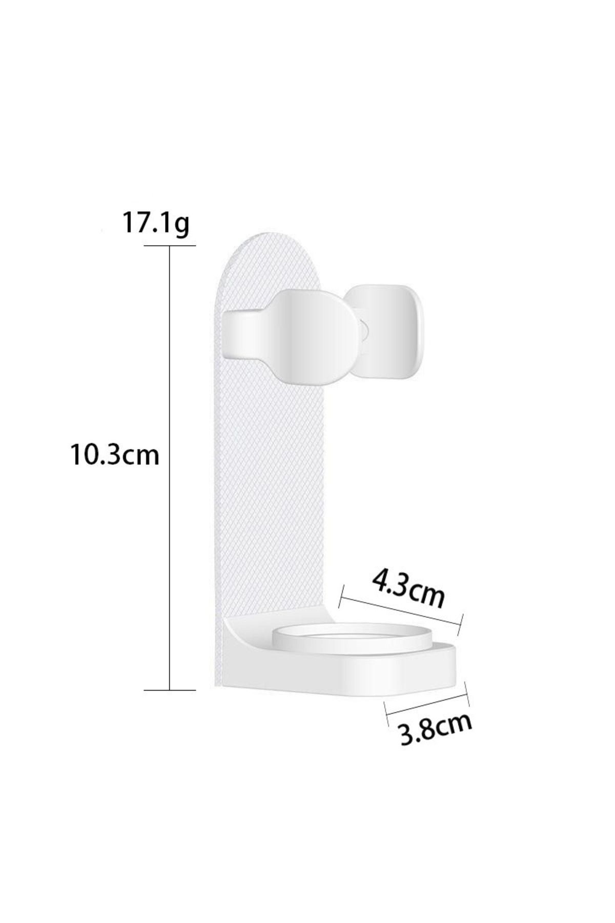 Choice-- White Electronic Toothbrush Holder Wall Mounted Adhesive Toothbrush Holders Toothbrush Organizer T 1