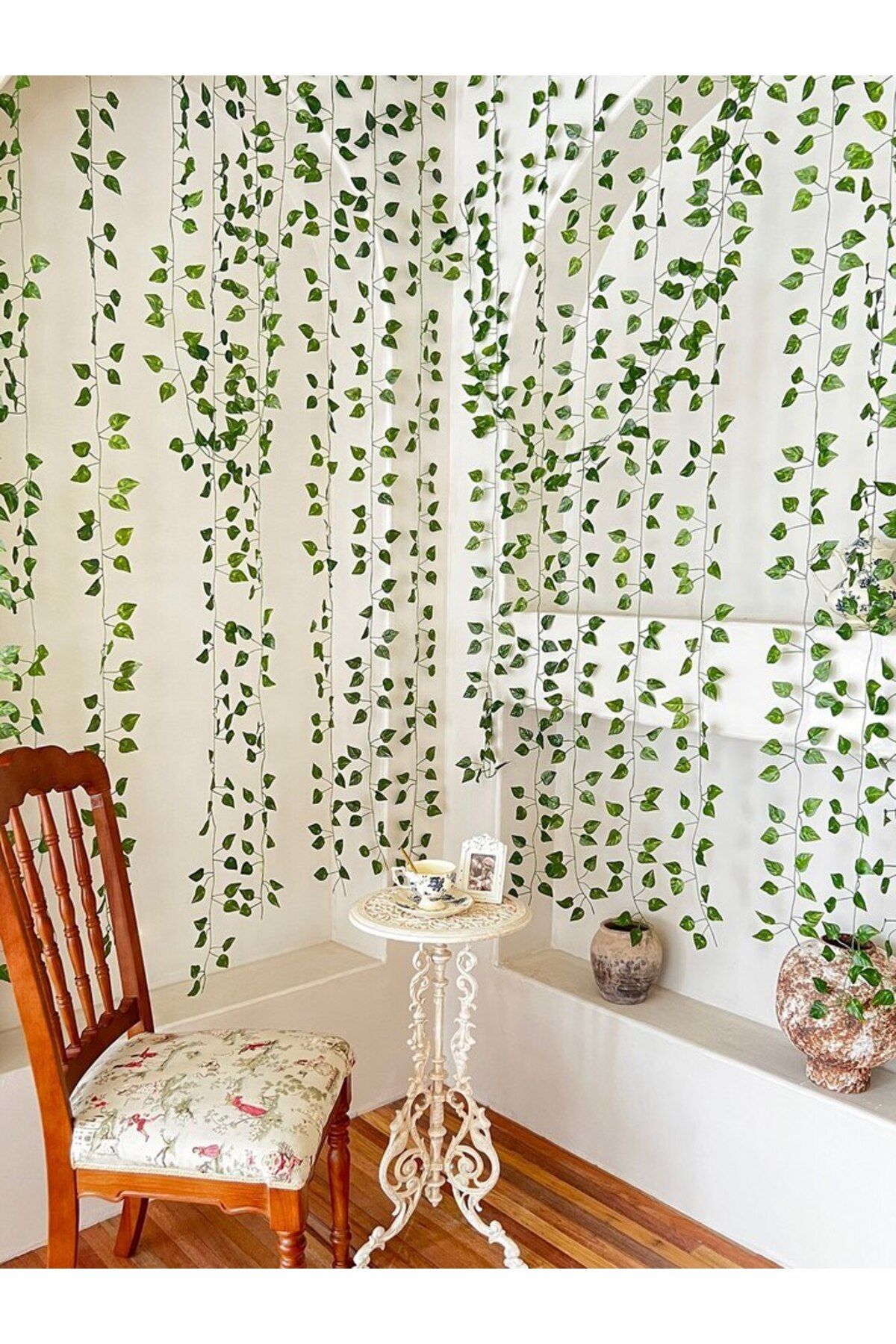 Choice-6pcs/7pcs/9pcs Ivy Simulation Vine Green Plant Vine Home Decoration Shade Green Strip Decoration ... 3