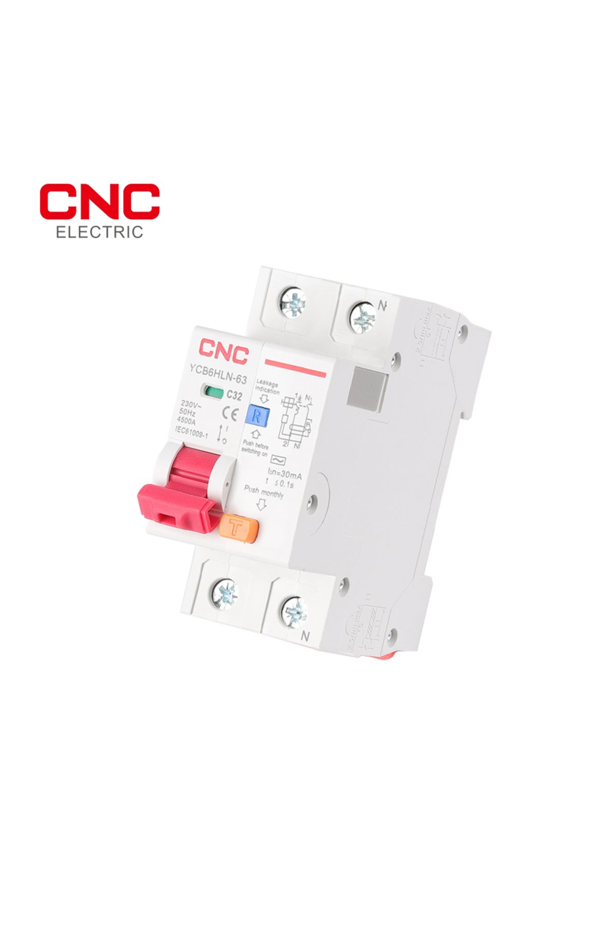CNC-230V 50/60 HZ RCBO MCB 30mA Residual Current Circuit Breaker With Over Current And Leakage Pr... 5