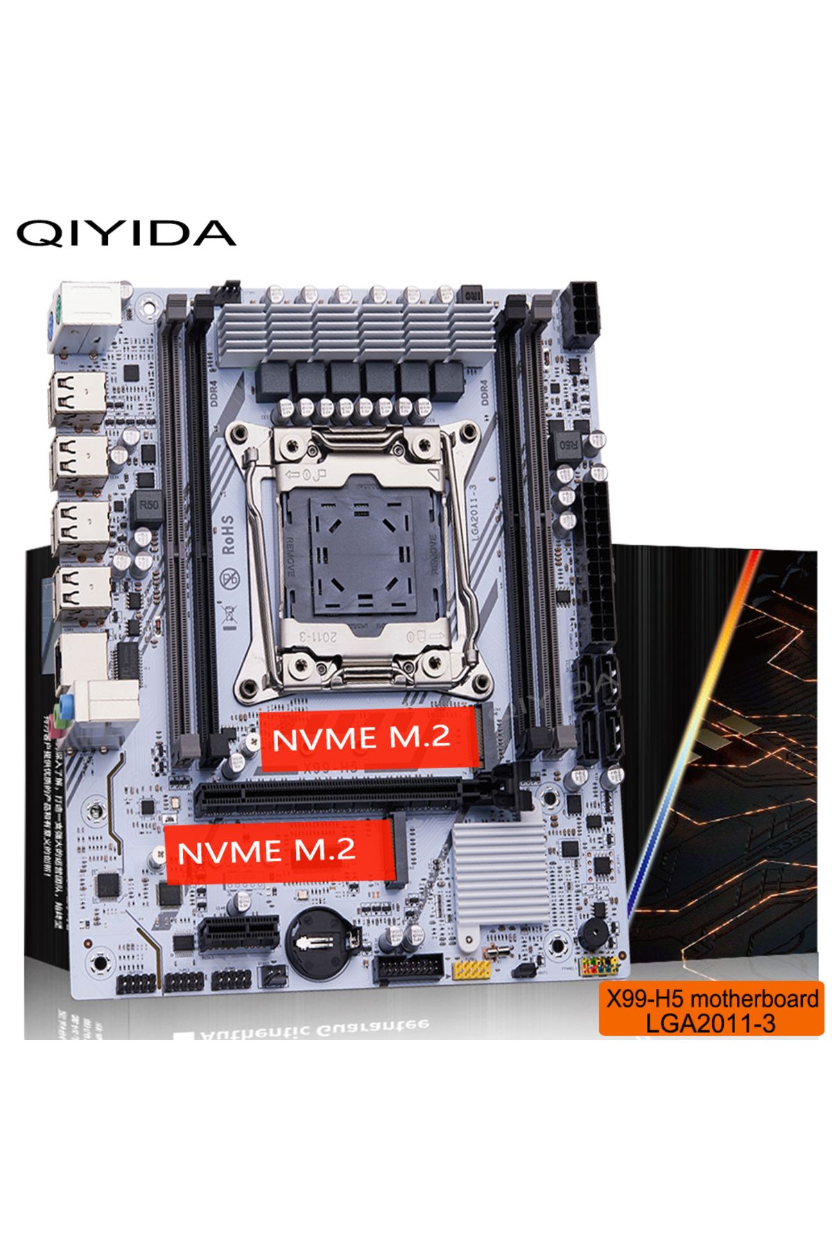 Choice-QIYIDA X99 Motherboard Set Kit With LGA2011-3 Xeon E5 2630 V4 CPU DDR4 16GB REG ECC memory PCI 16... 2