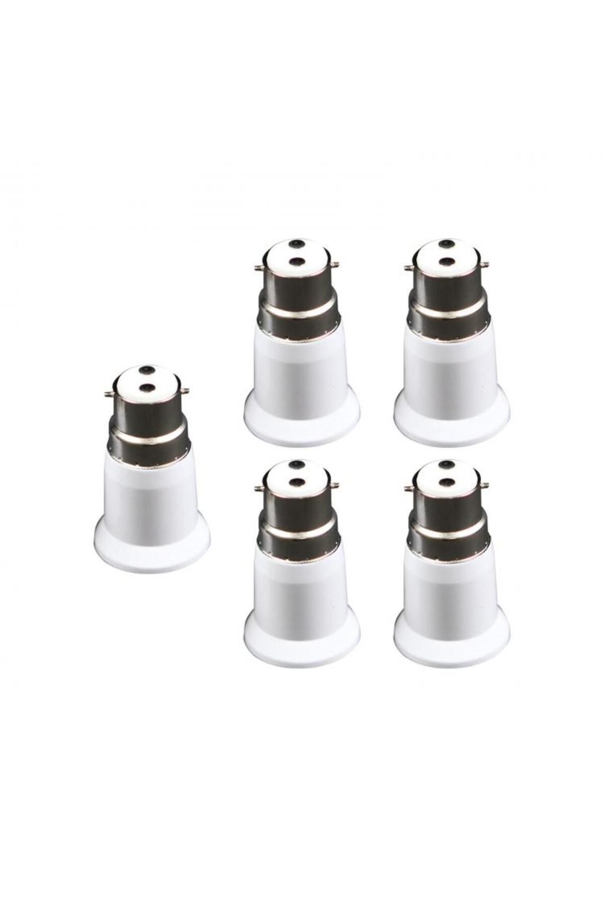Choice-5 Pieces B22 to E27 Light Socket Adapter Lighting Accessories Adaptor Holder Lamp Base Socket Con... 7
