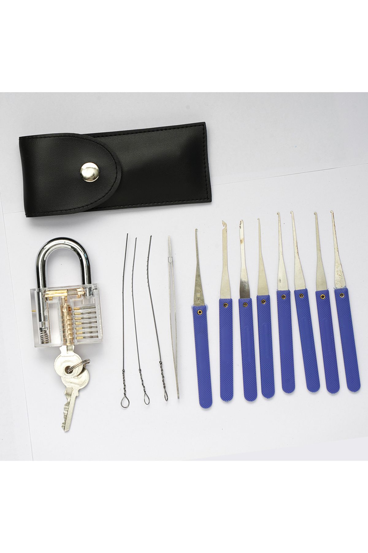 TSNEW-Lock Pick Set Broken Key Remove Auto Locksmith Tools Key Extractor Lock Picks Hand Tools 5