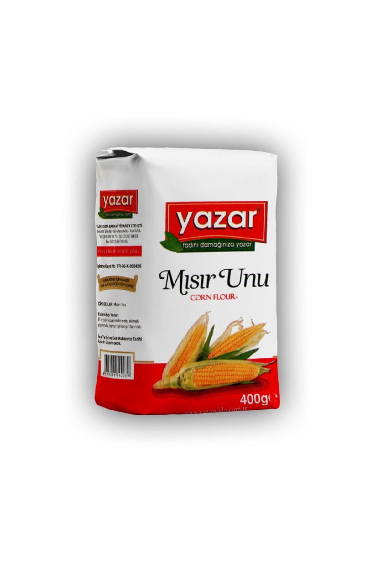 YAZAR Mısır Unu 400 Gr X 10 Paket (Glutensiz)