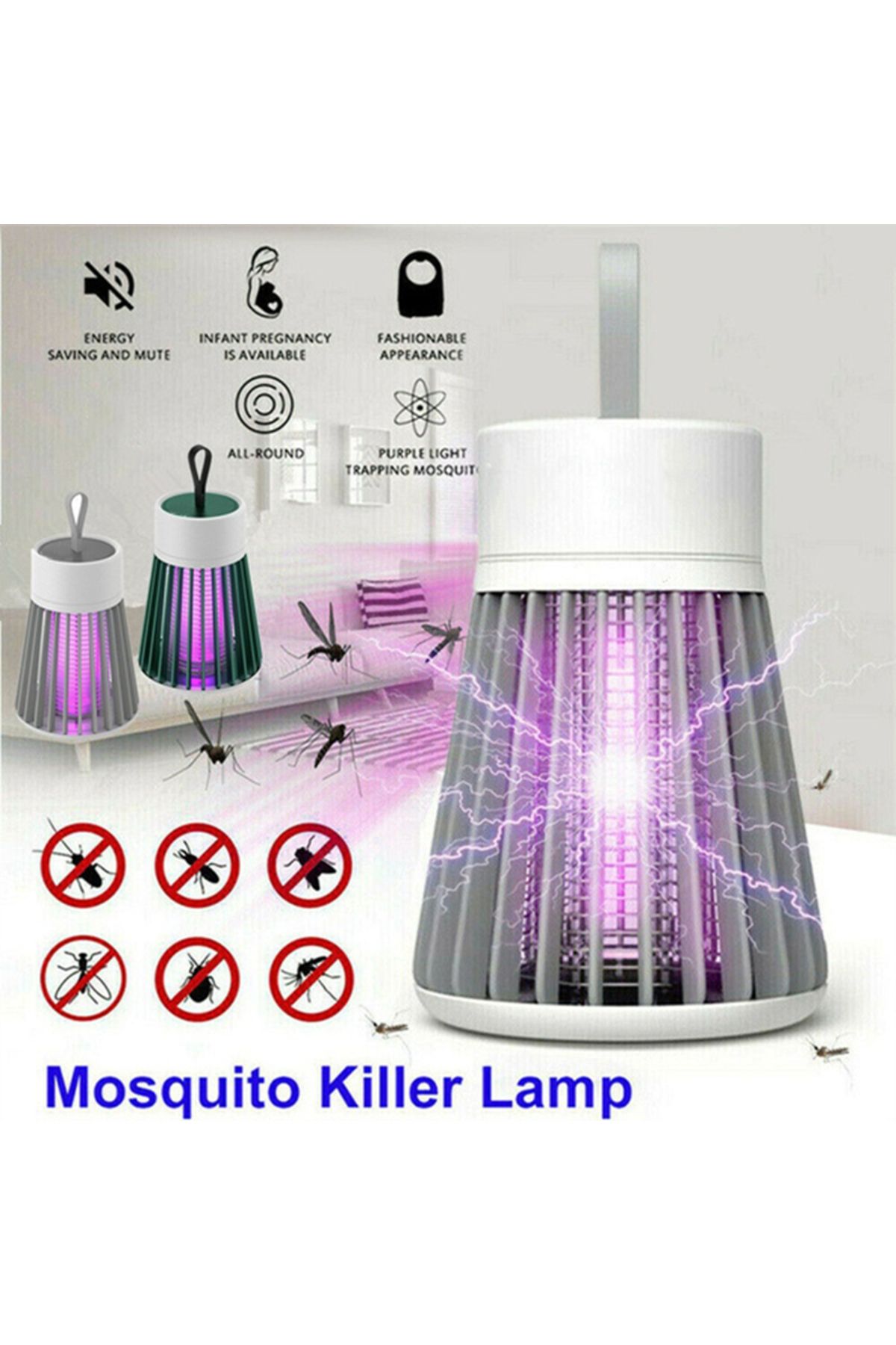 HAOYUNMA-UV Mosquito Lamp USB Charge Anti Mosquito Lamp Pest Control Lamp(No Battery) 2