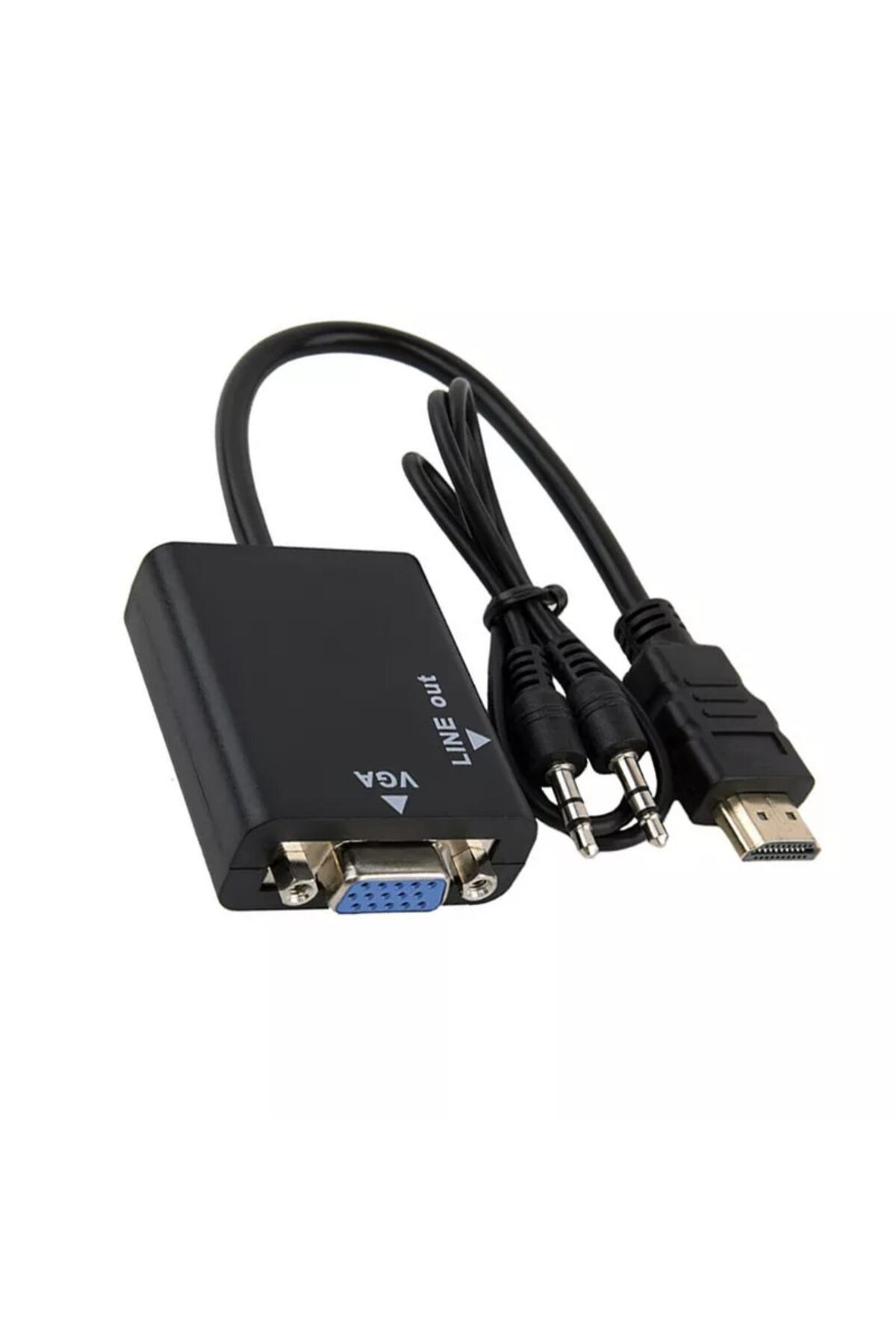 Choice-كابل محول HDMI أنثى إلى VGA ذكر أبيض، محول HDMI إلى VGA، شاشة عرض واحدة للكمبيوتر 1