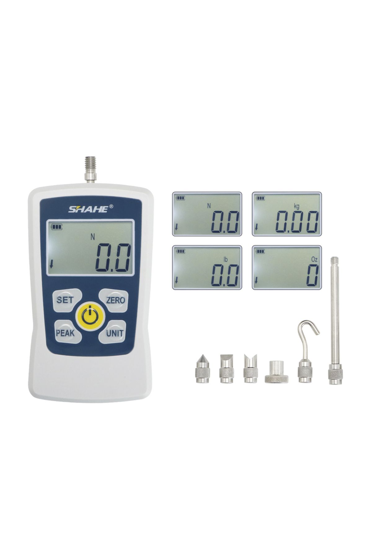 Shahe-500n Amf Digital Force Gauge Economic Dynamometer Force Gauge Push And Pull Tester Meter 8