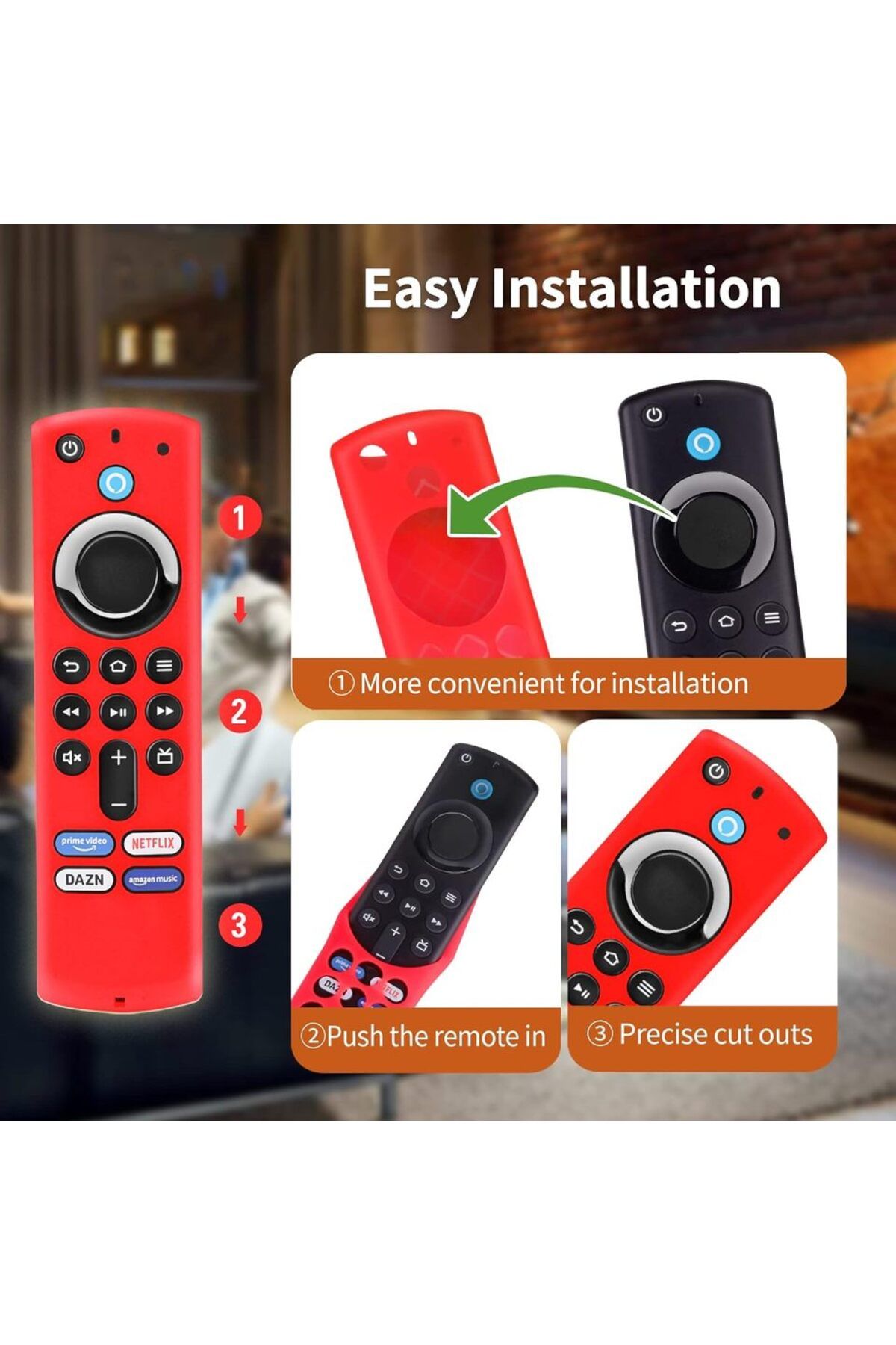 Choice-Silicone Remote Pretective Cover For Fire Stick 4K MAX/ 3rd Gen Fire TV Remote Case Glow in The D... 6