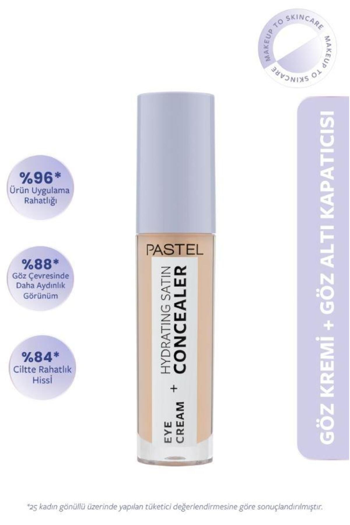 Pastel Eye Cream Hydrating Satin Concealer - Göz Kremi Göz Altı Kapatıcısı 62 Ivory-1