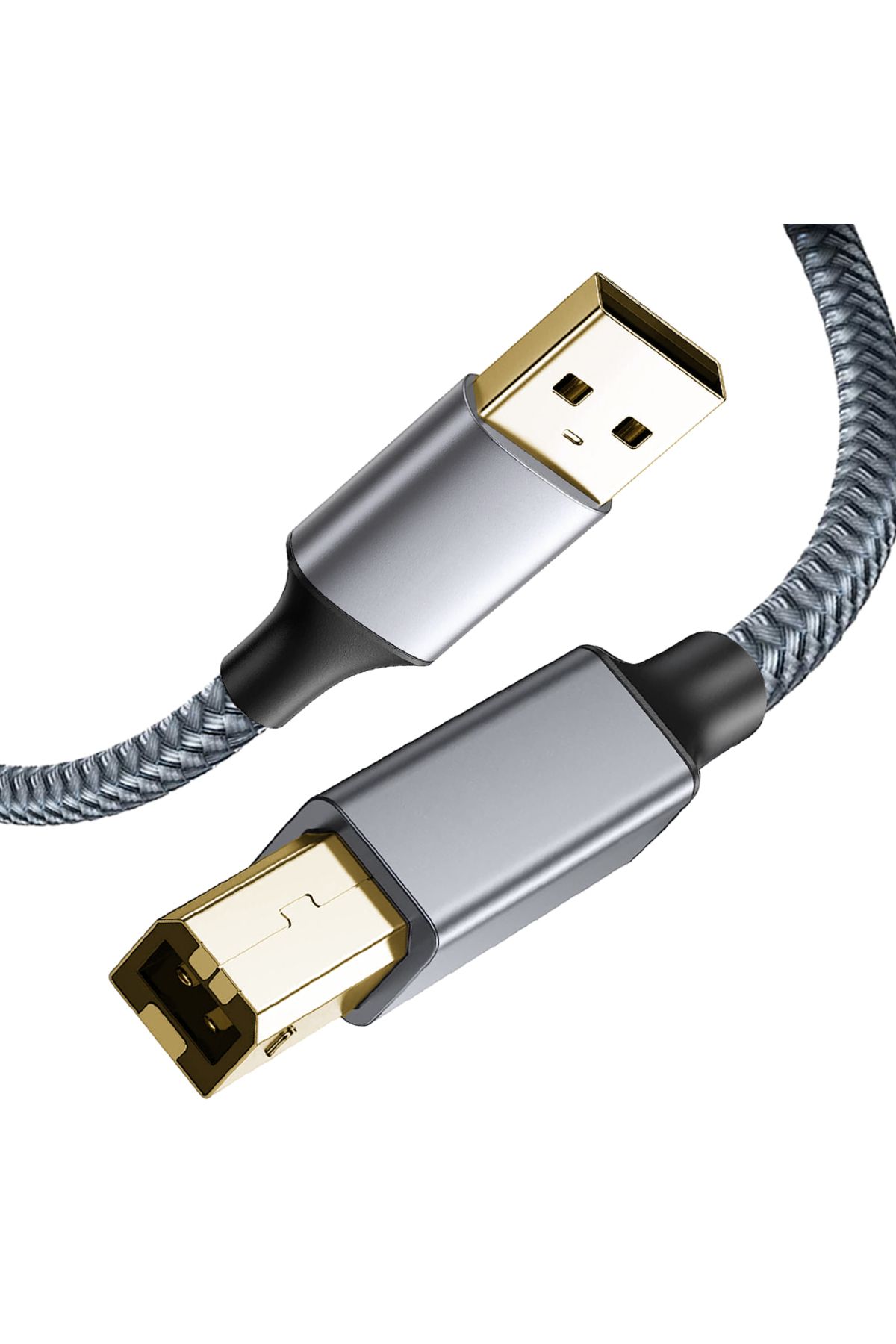 Choice-1.5m USB A to B Cable USB Printer 2.0 USB B Cable High-Speed Printer Cord Compatible with Hp Canon B 8