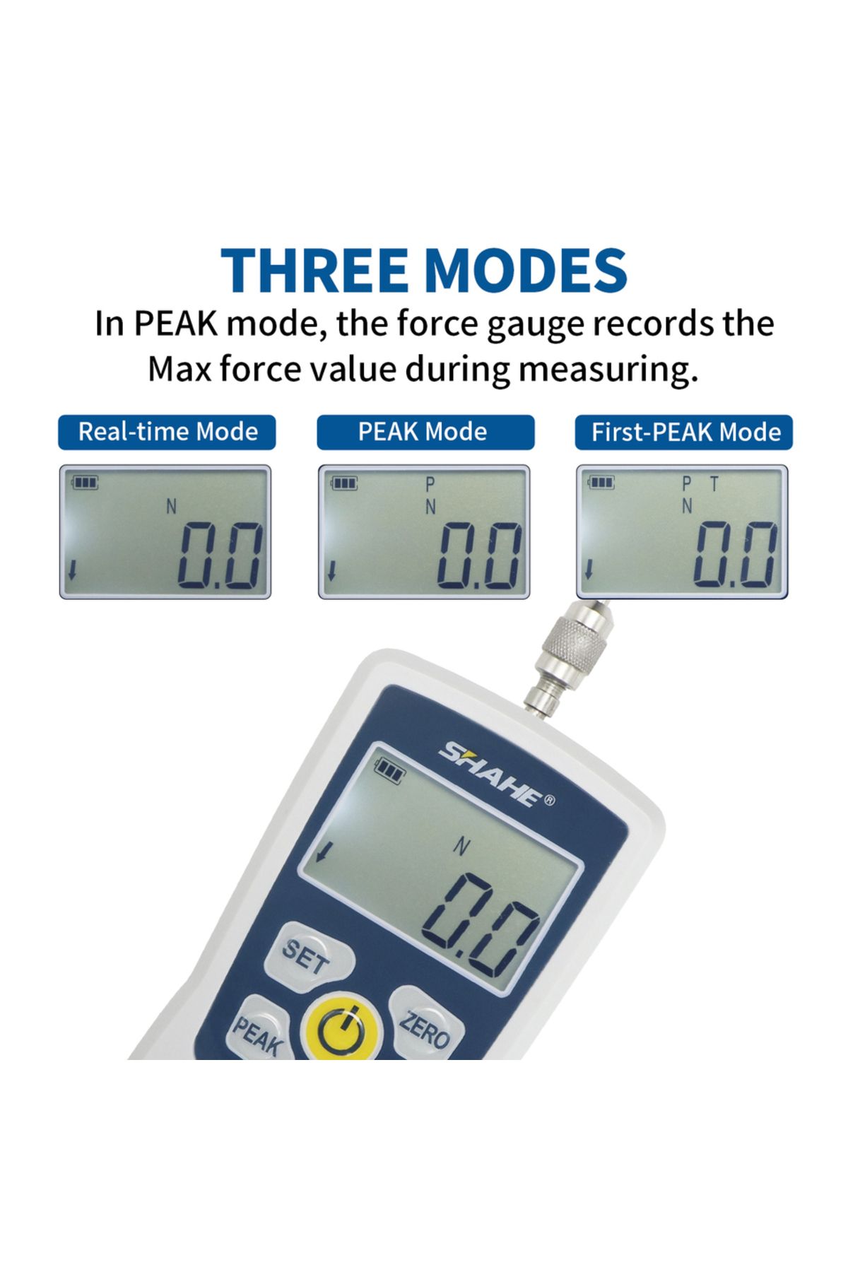 Shahe-500n Amf Digital Force Gauge Economic Dynamometer Force Gauge Push And Pull Tester Meter 4