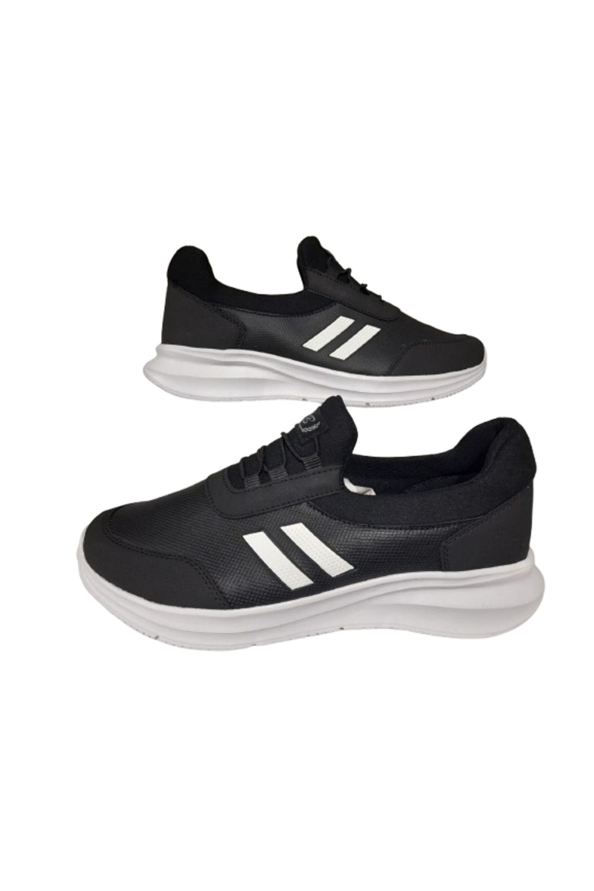 BS BLACK SEA Pantofi Sport Pentru Bărbați Cu Talpă Plată, Elastic, Alb-negru Masculin - 41