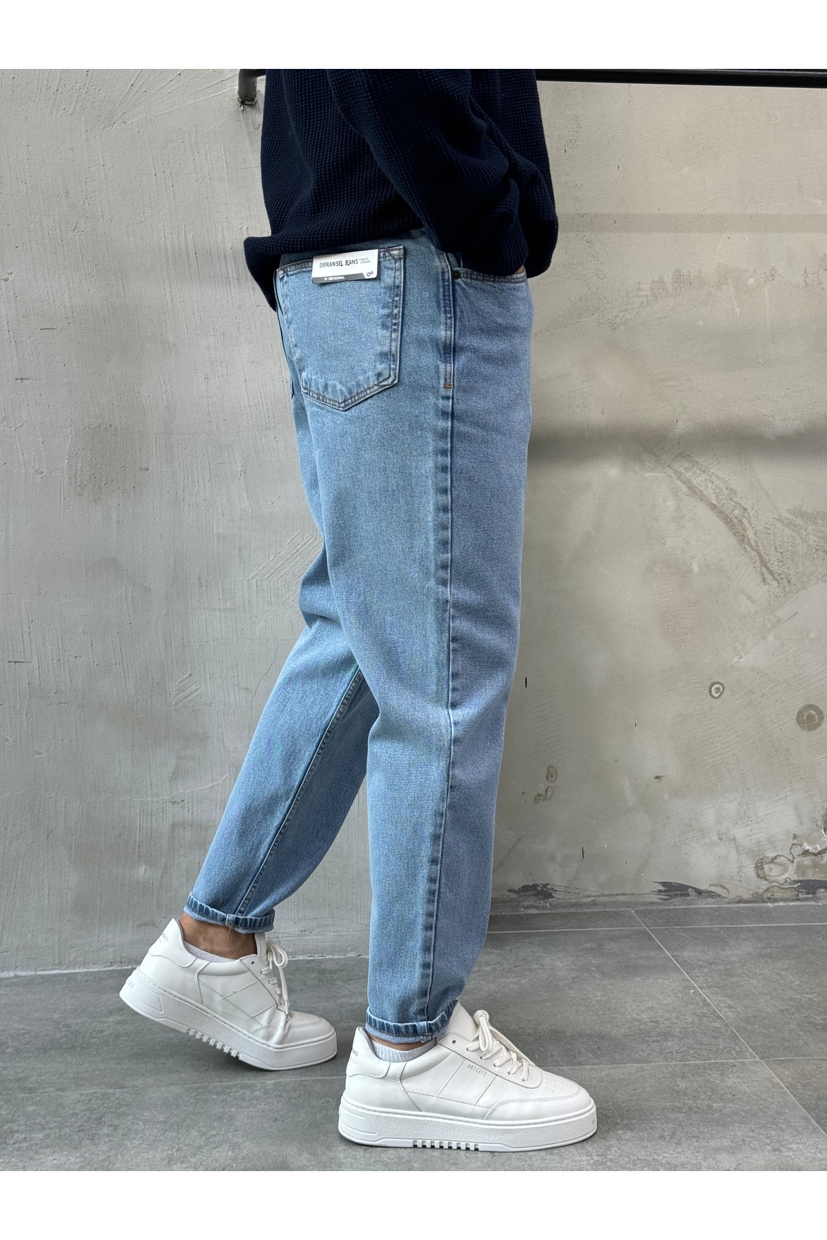DİFRANSEL  Erkek Rahat Kalıp Boyfriend Pantolon - Görsel 2