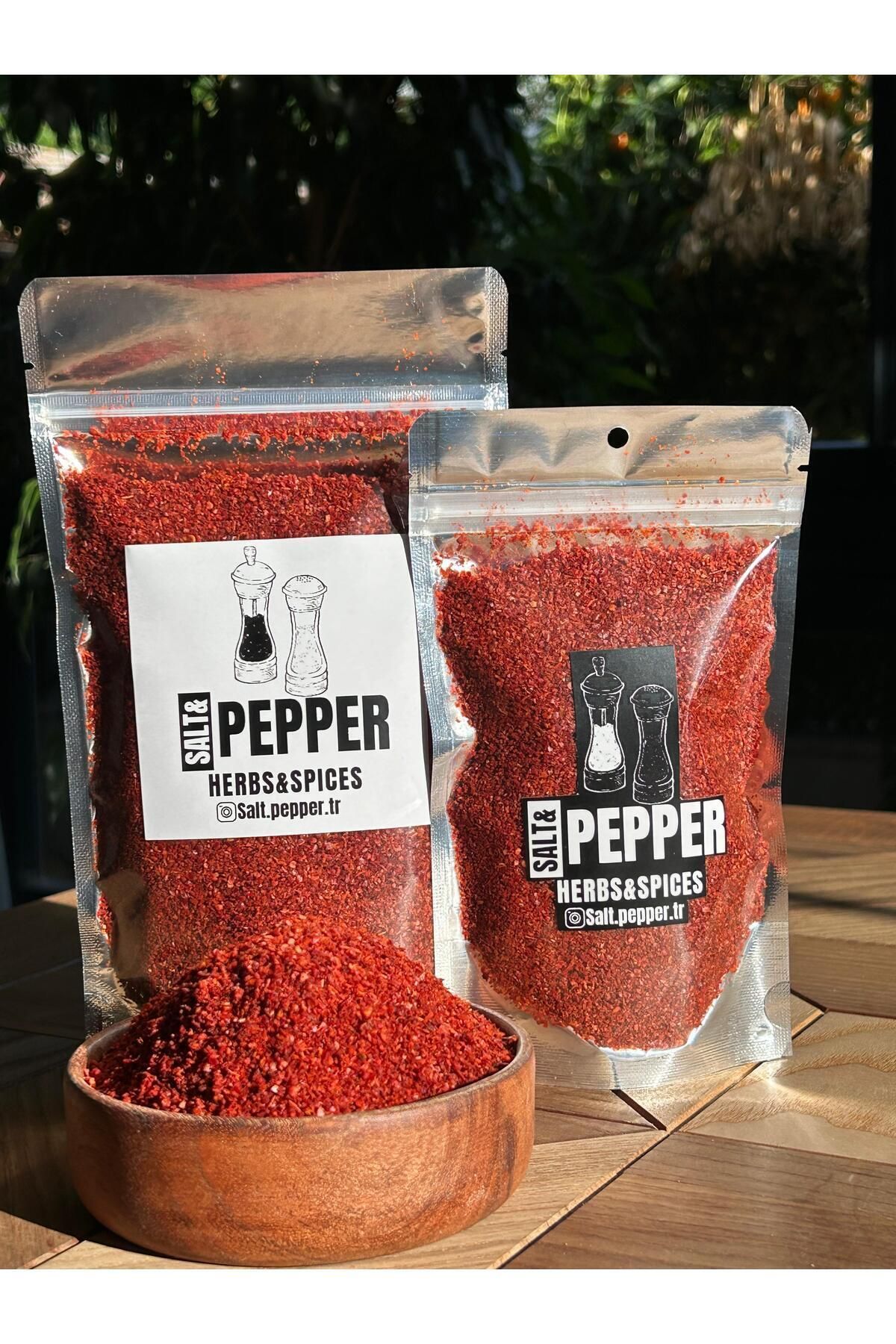 Salt & Pepper 100gr Acı Pulbiber (Doğal) / Red Hot Pepper Flakes (Organic)