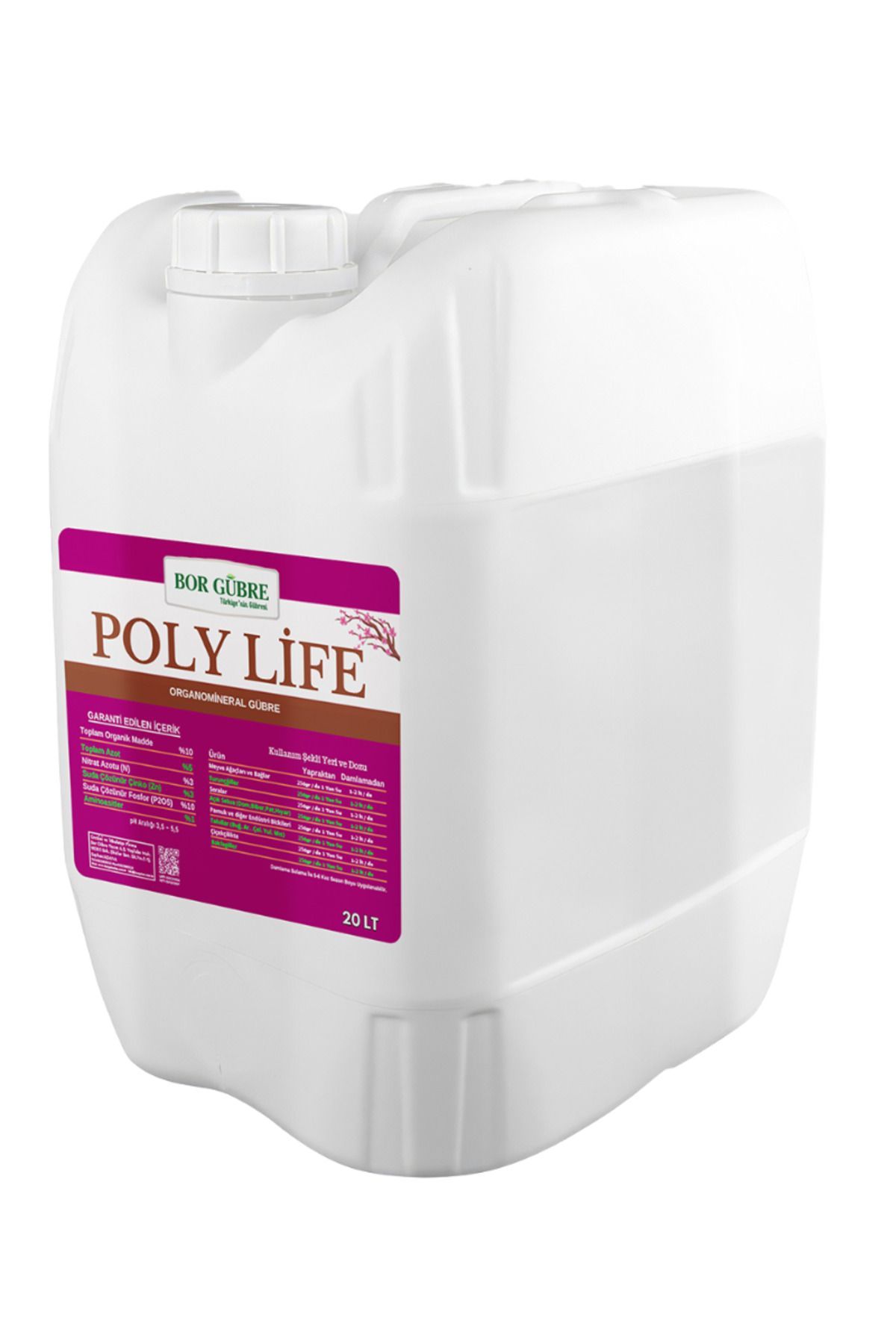 GÜBRE Poliylife -20LT Fosfor Içerikli Sıvı Gübre-