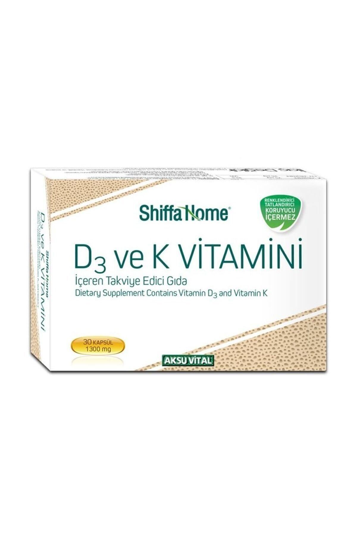 Aksu Vital D3 Ve K Vitamini Içeren Takviye Edici Gıda Takviyesi 30 Kapsül