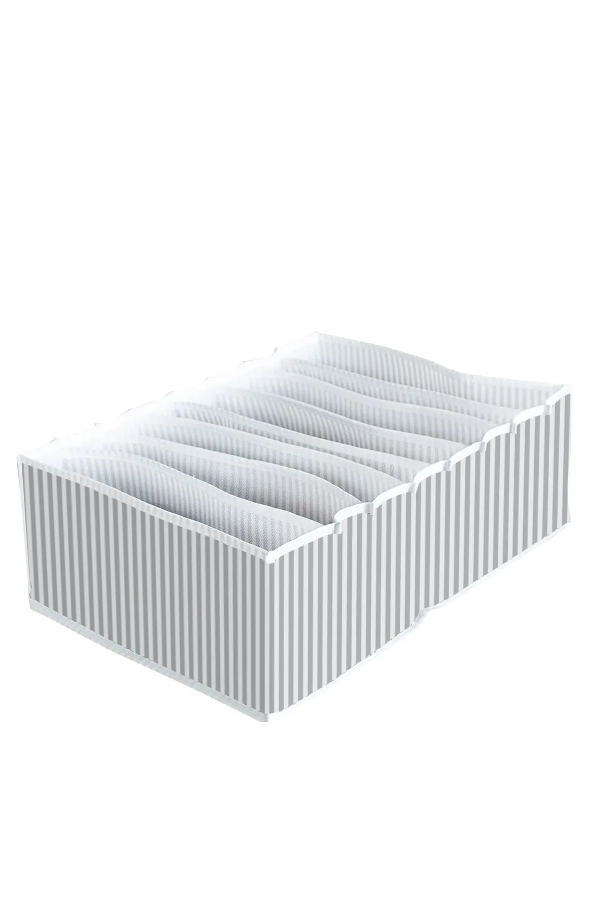 Mikasso 8 Bölmeli XL Pratik Bölmeli Çekmece Düzenleyici Organizer(İç Çamaşırı Kravat Çorap Düzenleyici) Kum fotoğrafı 4 (önizleme)