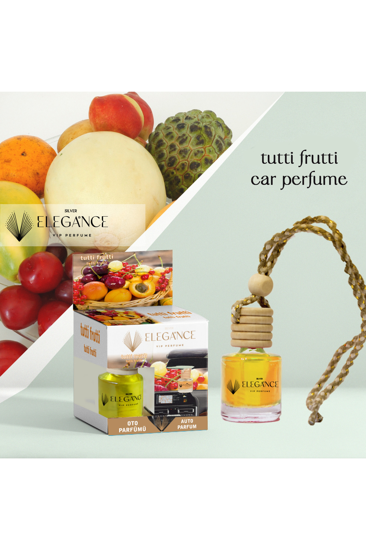 Tutti Frutti Oto Kokusu Bambu Kapaklı Araba Kokusu