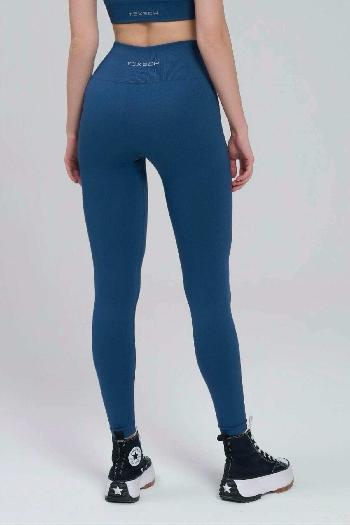 yexech  Minimal Seamless Ekstra Kalça Destekli Push-Up Aurora Spor Tayt - Görsel 9